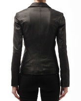 Women Genuine Leather Blazer Coat WB 23